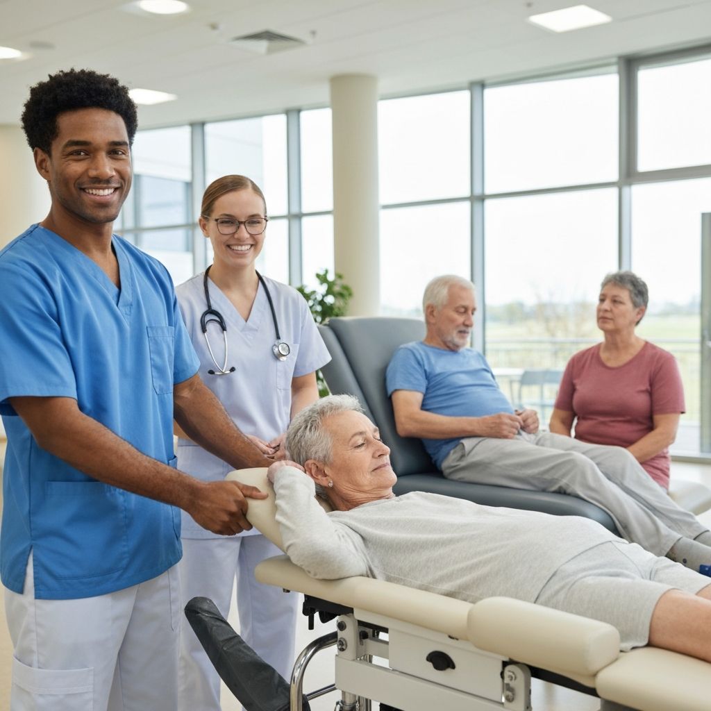 Care professionals working with clients